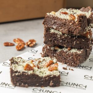 Fudgy-Coconut Protein Brownie