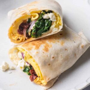 Spinach & Cheese Omelette Wrap