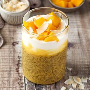Mango Chia Seed Coconut Protein Yoghurt