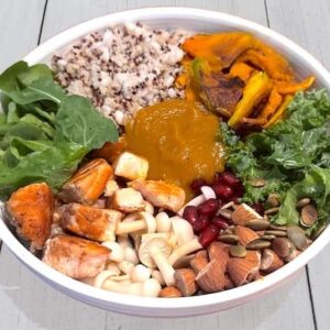 Salmon Superseed Pumpkin Bowl