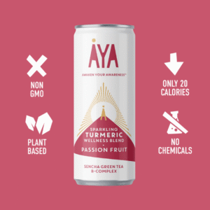 AYA Sparkling Turmeric Passionfruit