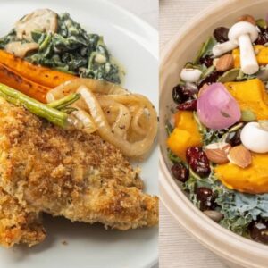 Breaded Chicken + Kale Quinoa Superseed Side Salad