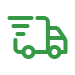 Green delivery van